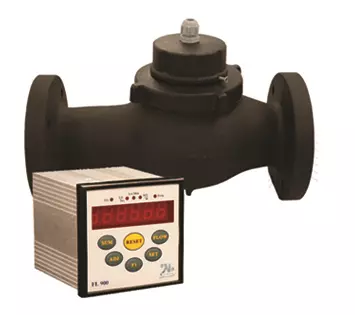 فلومتر دیجیتال (لیتر شمار دیجیتال) چدنی  مدل پروانه ای VANE FLOWMETER