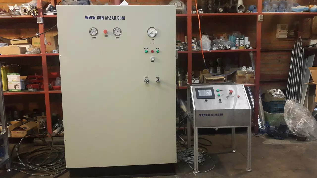 خط تست مخازن CNG